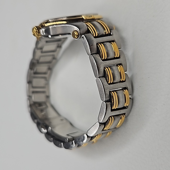 Authentic Gucci Watch 9040L Ladies Dial Quartz Two-Tone Link Date Watch - Picture 9 of 13